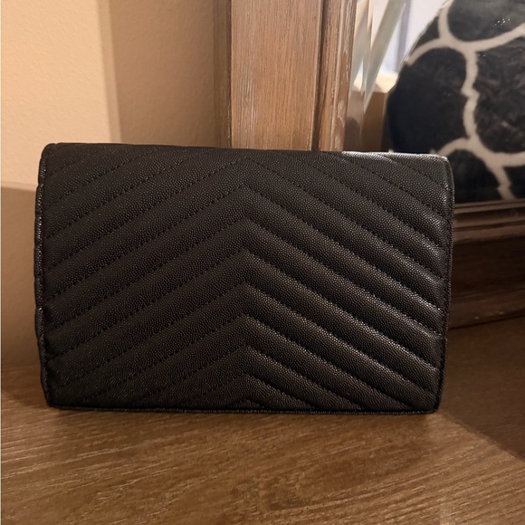 Black Chevron Clutch ysl - Picture 4 of 9